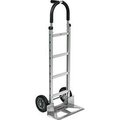 Global Industrial Aluminum Hand Truck Pin Handle, Mold-On Rubber Wheels 168263
